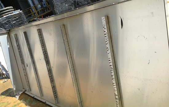 Hệ thống vách ngăn mở bằng nhôm composite panel